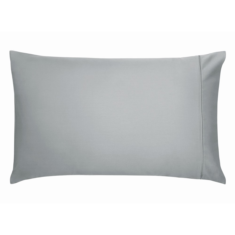 Plain Housewife Pillowcase By Bedeck of Belfast in Grey